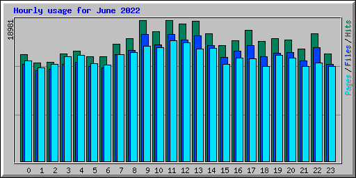 Hourly usage for June 2022
